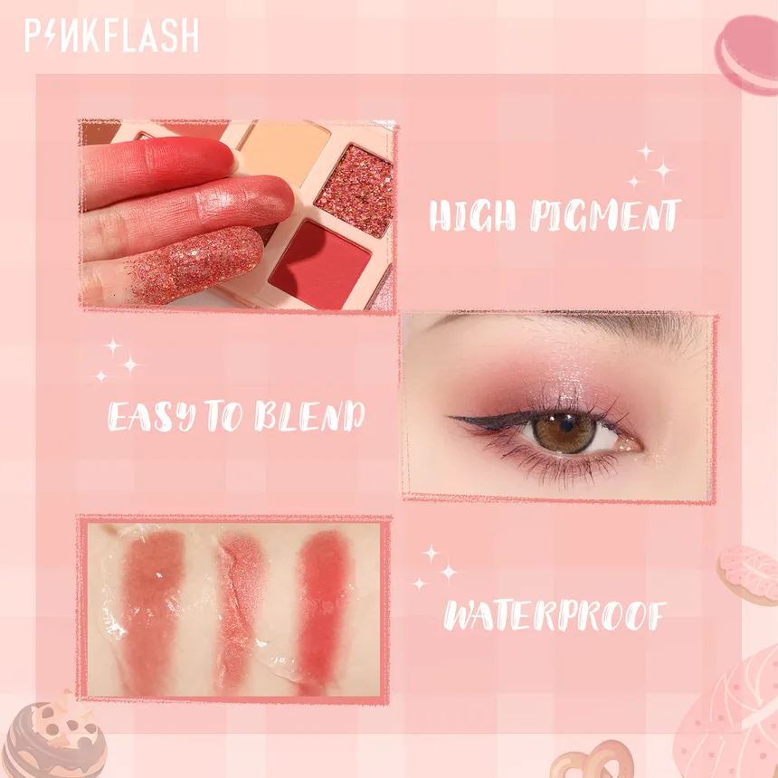PINKFLASH - Pro Touch Eyeshadow Palette-Cherry