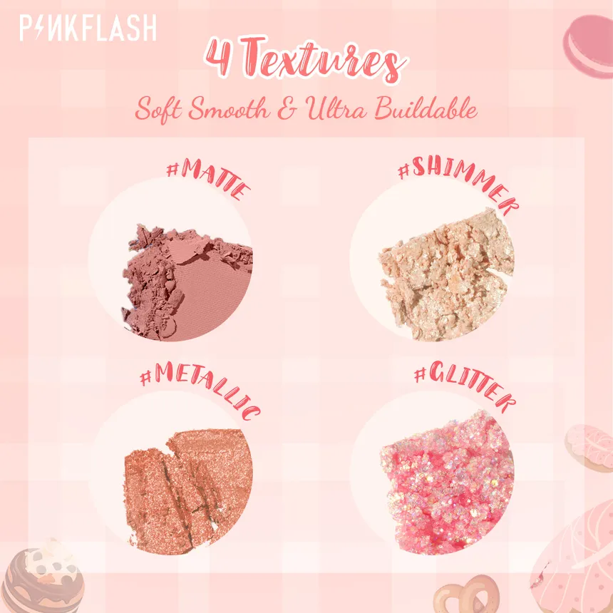 PINKFLASH - Pro Touch Eyeshadow Palette-Cherry