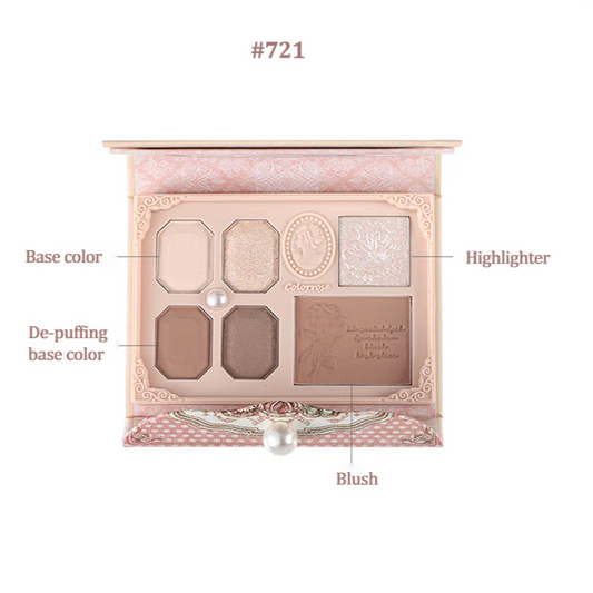 COLORROSE - Pearl Embossed Western Antique Makeup Palette