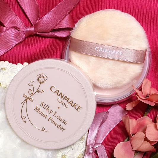 Canmake - PINK Silky Loose Moist Powder SPF 23 PA++ (shade P01 Luster Pink)