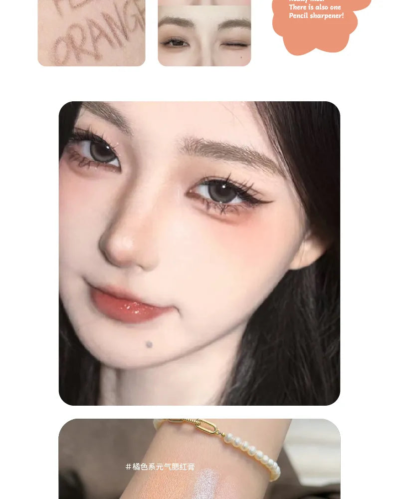HERORANGE - Set of 6: Energetic Orange Makeup Gift Box - Orange