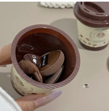 Coffee Mini Powder Puff